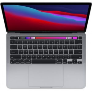 مک بوک ایر 13.3 اینچی اپل دست دوم با چیپ M1 -مدل MYD82 ظرفیت 256GB رم 8GB رنگ Space Gray
