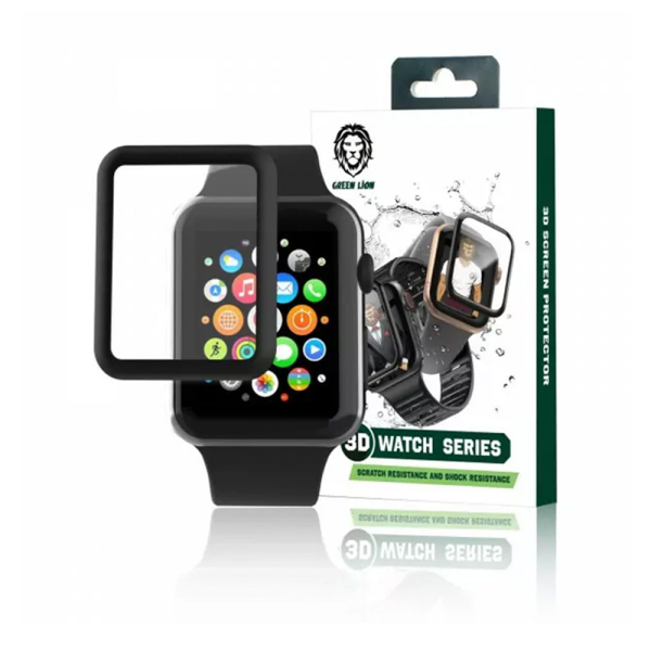 گلس اپل واچ گرین مدل Green HD Glass 3D سایز ۴۱ میلی متر