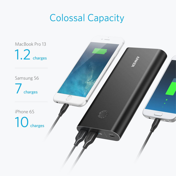 شارژر همراه انکر ۴۵وات PowerCore+ 26800 PD به همراه شارژر ۳۰ وات -مدل B1376