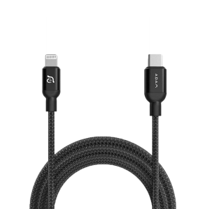 کابل USB-C به لایتنینگ آدام المنتس ۳متری مدل Adam Elements PeAk II C300B | رنگ مشکی