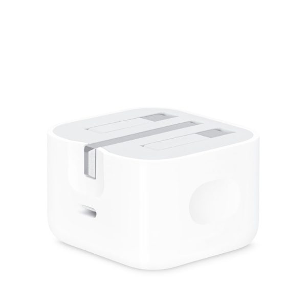 آداپتور 20W سه پین تایپ C اورجینال اپل به همراه تبدیل سه به دو برق هادرون
