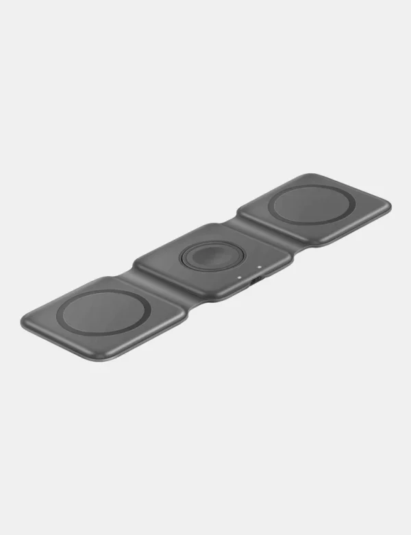 شارژر ۳ در ۱ تاشو مغناطیسی گومگ تریو انرژیا 3in-1 Foldable Magnetic Wireless Charger Gomag ENERGEA