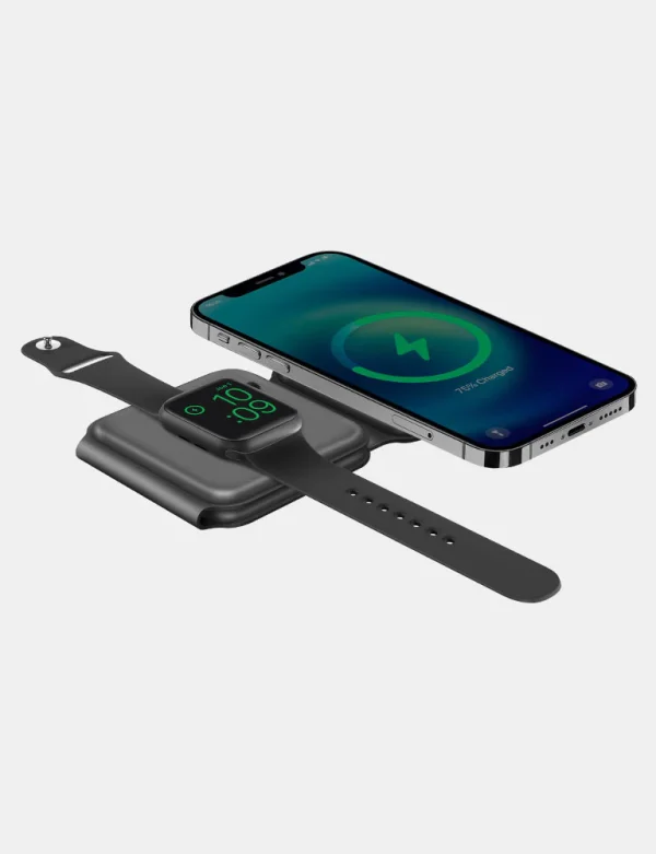 شارژر ۳ در ۱ تاشو مغناطیسی گومگ تریو انرژیا 3in-1 Foldable Magnetic Wireless Charger Gomag ENERGEA