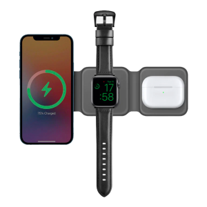 شارژر ۳ در ۱ تاشو مغناطیسی گومگ تریو انرژیا 3in-1 Foldable Magnetic Wireless Charger Gomag ENERGEA