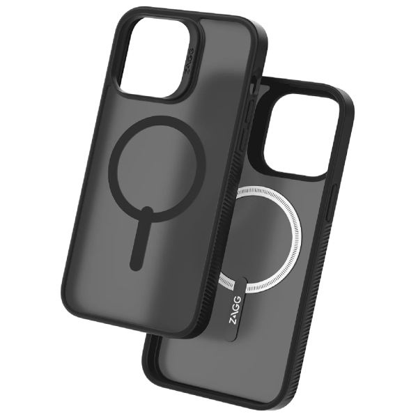 قاب مگ‌سیف زگ مدل ZAGG Hampton Snap Case مناسب iPhone 15 Pro رنگ دودی مات