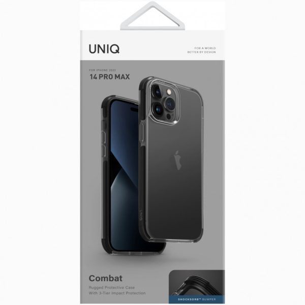 قاب Uniq مناسب برای iPhone 14 Pro Max (6.7) مدل Combat Rugged Case Black مدل UNIQ-IP6.7PM(2022)-COMBLK