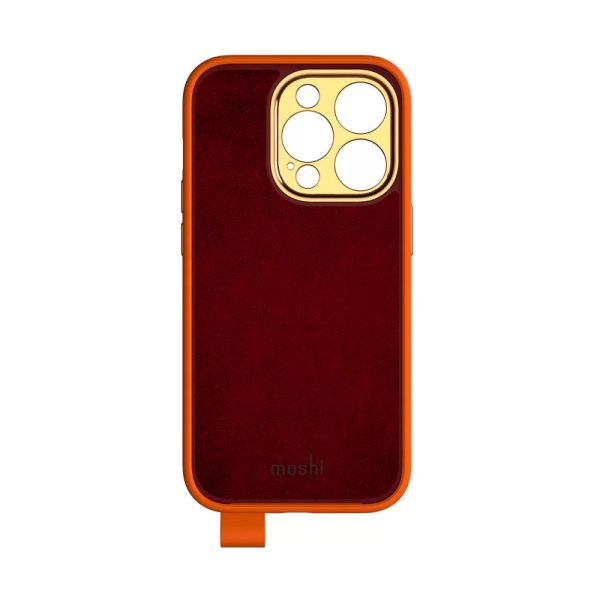 کیس چرمی موشی مناسب iPhone 14 Pro مدل Moshi Altra-نارنجی