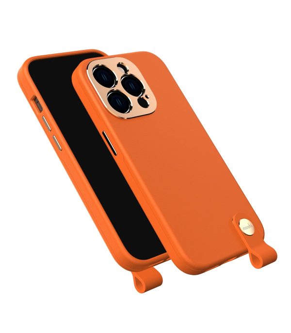 کیس چرمی موشی مناسب iPhone 14 Pro مدل Moshi Altra-نارنجی