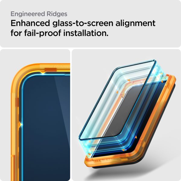 گلس اسپیگن مناسب برای آیفون 14 پرو مکس Spigen Screen Protector for iPhone 14 Pro Max مدل AGL05204