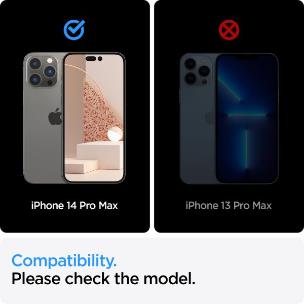 گلس اسپیگن مناسب برای آیفون 14 پرو مکس Spigen Screen Protector for iPhone 14 Pro Max مدل AGL05204