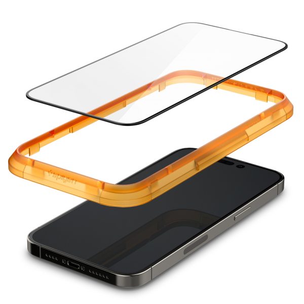 گلس اسپیگن مناسب برای آیفون 14 پرو مکس Spigen Screen Protector for iPhone 14 Pro Max مدل AGL05204