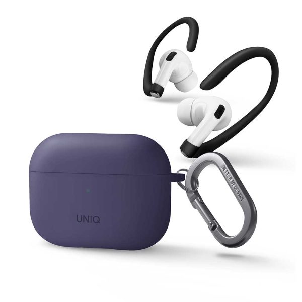 قاب ایرپاد محافظ یونیک مدل UNIQ- AIRPODSPRO2-NEXOPUR_ رنگ بنفش