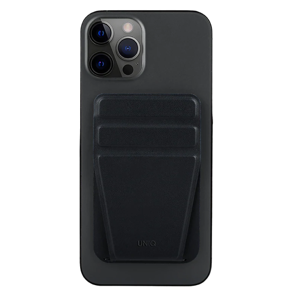 کیف کارت و استند مدل Uniq LYFT Phone Stand & Card Holder رنگ مشکی - مدل UNIQ-MGSNAPONCH-LYFTBLK