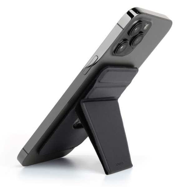 کیف کارت و استند مدل Uniq LYFT Phone Stand & Card Holder رنگ مشکی - مدل UNIQ-MGSNAPONCH-LYFTBLK