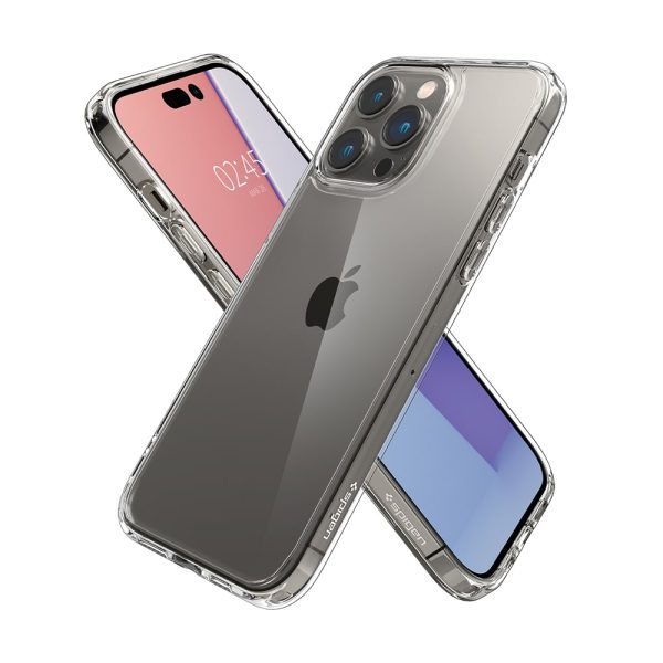 قاب شفاف اسپیگن اورجینال ۱۴ پرومکس مدل Spigen Crystal Flex iPhone 14 Promax