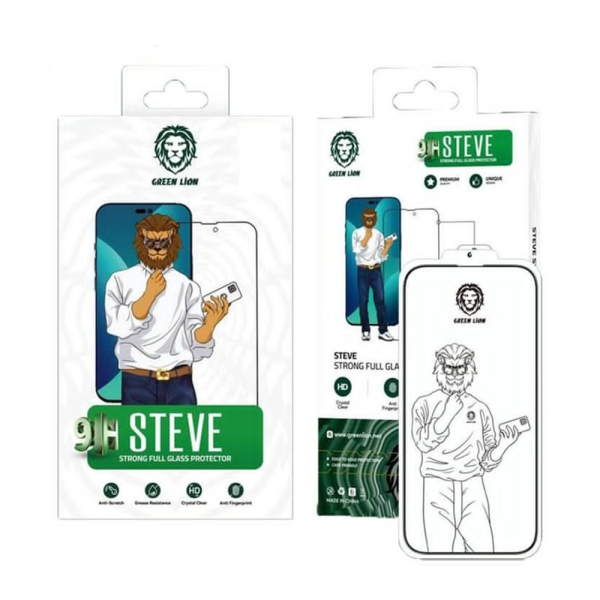گلس گرین شفاف مناسب برای آیفون 15 پرو - Steve Glass Screen Protector for iPhone 15 Pro
