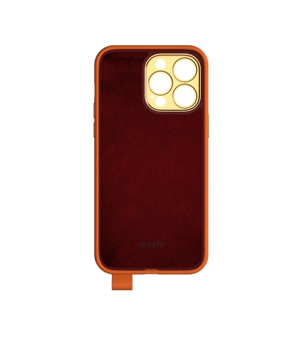 کیس چرمی موشی مناسب iPhone 14 Pro Max مدل Moshi Altra-نارنجی