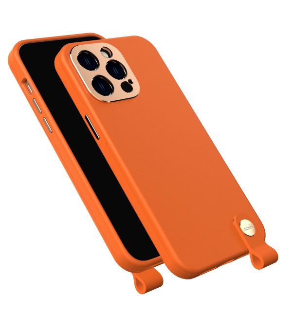 کیس چرمی موشی مناسب iPhone 14 Pro Max مدل Moshi Altra-نارنجی