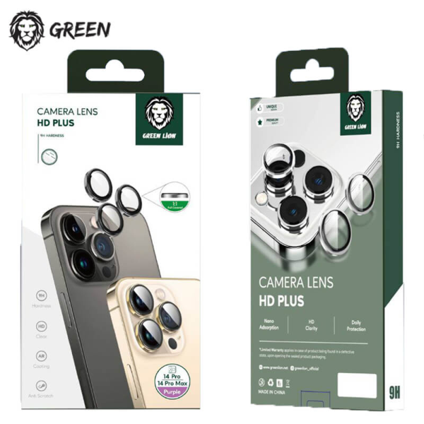 محافظ لنز گرین مناسب برای آیفون های 13 پرو و 13 پرو مکس - Green Lenz Protector for iPhone 13 Pro & 13 Pro Max