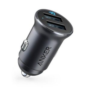 شارژر فندکی انکر مدل A2727 Powerdrive 2 Alloy | رنگ مشکی