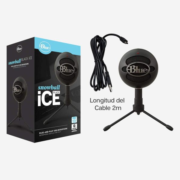 میکروفن یو اس بی کاندنسر بلو مدل Snowball Ice | رنگ مشکی