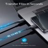 کابل دو سر USB-C انکر مدل Anker PowerLine+ III _ A8863 | رنگ مشکی