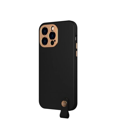 moshi altra slim hardshell case with strap iphone 14 pro max midnight black