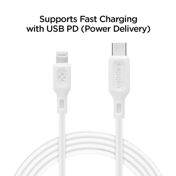 کابل USB-C به لایتنینگ اسپیگن مدل Spigen DuraSync USB C to Lightning | طول 1 متر