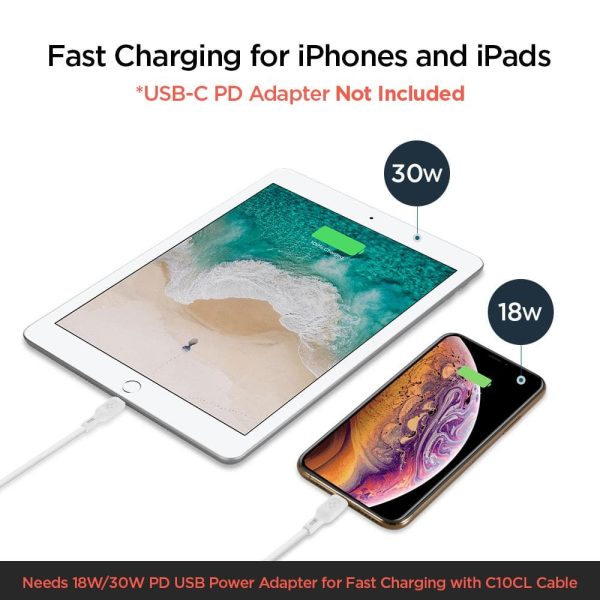 کابل USB-C به لایتنینگ اسپیگن مدل Spigen DuraSync USB C to Lightning | طول 1 متر