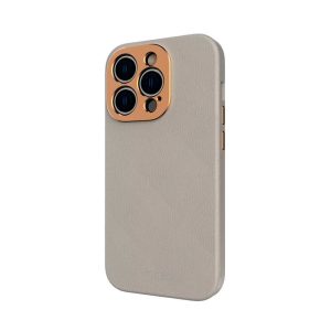کیس چرمی موشی مناسب iPhone 14 Pro مدل Moshi Napa-طوسی روشن