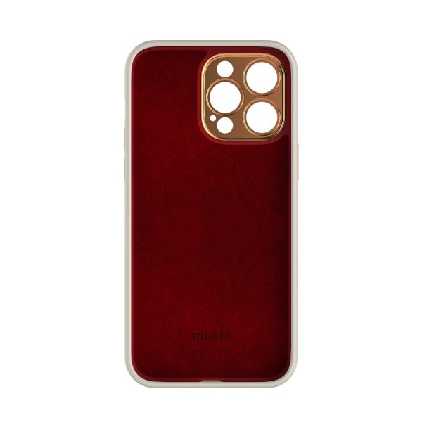 کیس چرمی موشی مناسب iPhone 14 Pro مدل Moshi Napa-طوسی روشن