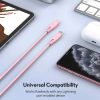 کابل تبدیل USB-C به لایتنینگ راوپاور مدل RP-CB1018 طول 1.2 متر | رنگ صورتی