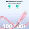 کابل تبدیل USB-C به لایتنینگ راوپاور مدل RP-CB1018 طول 1.2 متر | رنگ صورتی