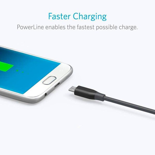 کابل انکر PowerLine USB to microUSB طول ۱۱ سانتی متر | مدل A8135011