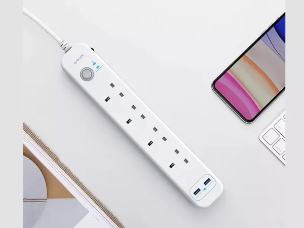 چند راهی 4 سوکت 2 یواس‌بی انکر Anker PowerExtend 6-IN-1 USB PowerStrip A9141K21