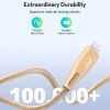 کابل تبدیل USB-C به لایتنینگ راوپاور مدل RP-CB1018 طول 1.2 متر | رنگ طلایی