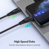کابل تبدیل USB-C به لایتنینگ راوپاور مدل RP-CB1018 طول 2 متر | رنگ مشکی