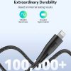 کابل تبدیل USB-C به لایتنینگ راوپاور مدل RP-CB1018 طول 2 متر | رنگ مشکی