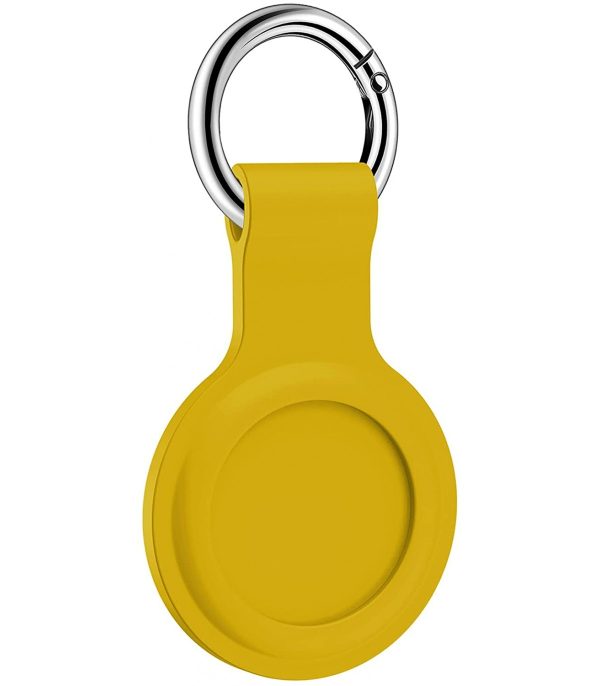 جاسوئیچی سیلیکونی اپل مدل AirTag Silicone Loop رنگ زرد