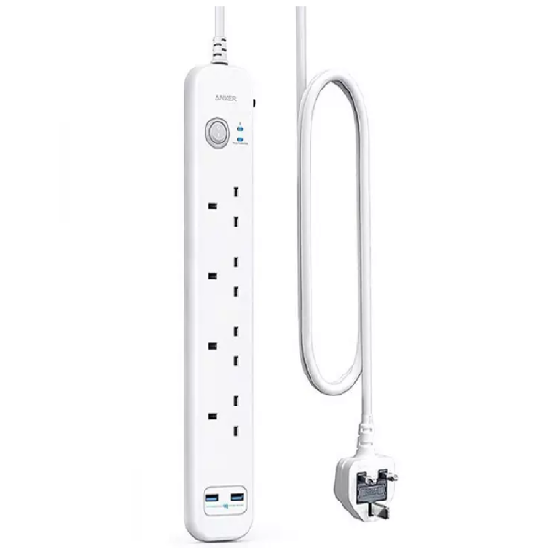 چند راهی 4 سوکت 2 یواس‌بی انکر Anker PowerExtend 6-IN-1 USB PowerStrip A9141K21