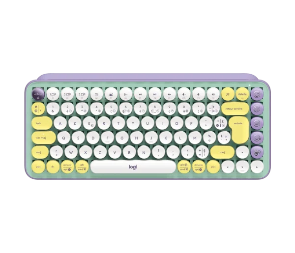 کیبورد مکانیکال لاجیتک مدل POP Keys ـ رنگ بنفش مدل ( day dream )