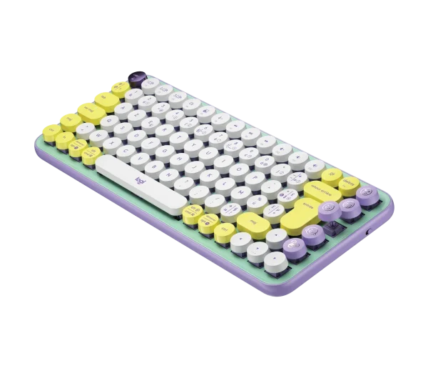 کیبورد مکانیکال لاجیتک مدل POP Keys ـ رنگ بنفش مدل ( day dream )