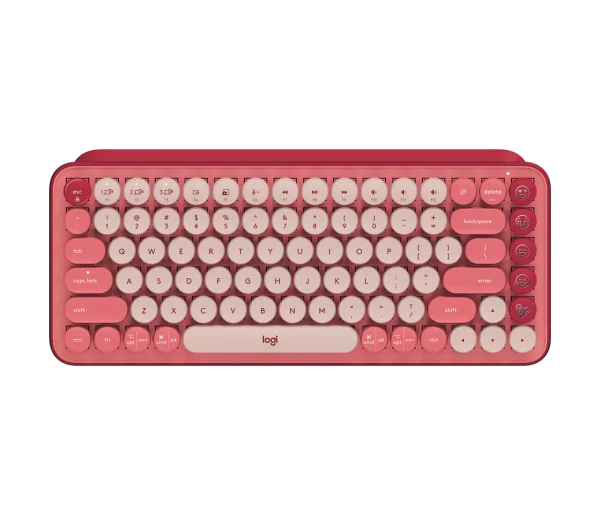 کیبورد مکانیکال لاجیتک مدل POP Keys ـ رنگ صورتی مدل ( heart breaker )