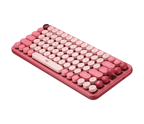 کیبورد مکانیکال لاجیتک مدل POP Keys ـ رنگ صورتی مدل ( heart breaker )