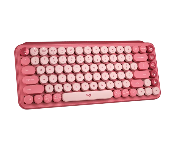 کیبورد مکانیکال لاجیتک مدل POP Keys ـ رنگ صورتی مدل ( heart breaker )