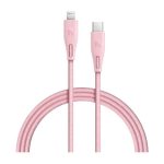کابل تبدیل USB-C به لایتنینگ راوپاور مدل RP-CB1018 طول 1.2 متر | رنگ صورتی