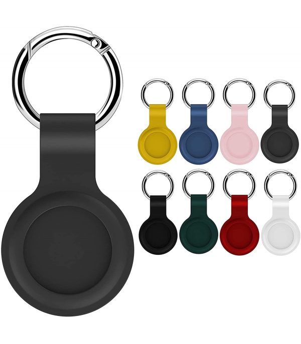جاسوئیچی سیلیکونی اپل مدل AirTag Silicone Loop رنگ مشکی