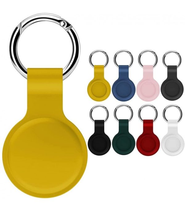 جاسوئیچی سیلیکونی اپل مدل AirTag Silicone Loop رنگ زرد