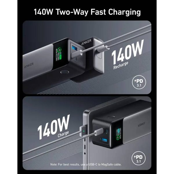 پاوربانک ۲۴۰۰۰ میلی‌ آمپر ۱۴۰ واتی انکر مدل Anker 737 PowerCore A1289011
