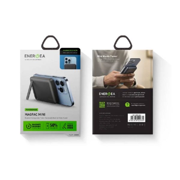 پاوربانک ۱۰ هزار مگ سیف انرژیا مدل Energea MagPac Mini BLK مشکی
